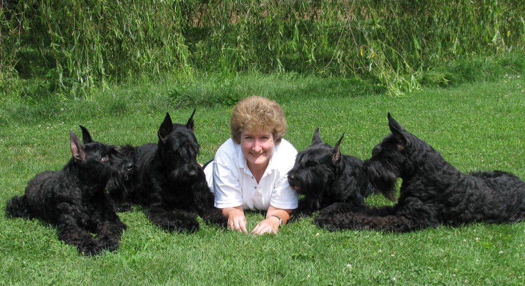 Valli and her dogs