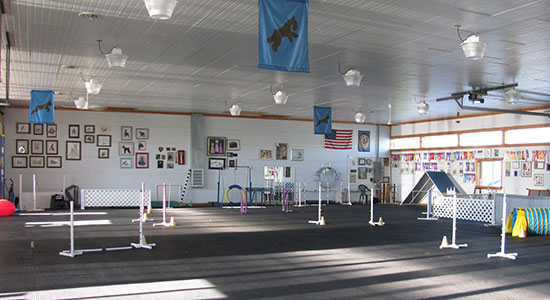 Inside Training Building
